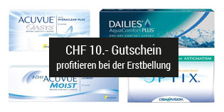 CHF10.- geschenkt bei der Erstbestellung