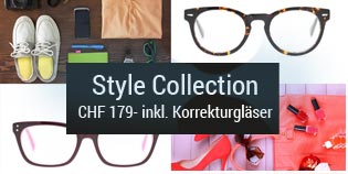 Style Collection Korrekturbrillen für 179.- inkl. Korrekturgläser