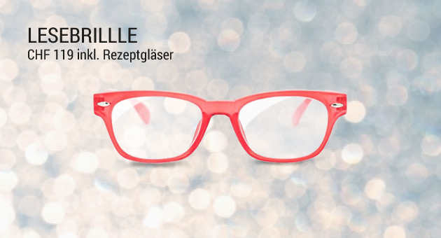 Lesebrille Modell Woody in rot für 119.- inklusive Rezeptgläser in deiner Stärke