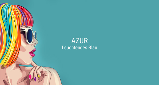 Hier findest du die Herbsthighlist zur Trendfarbe Azur Blau