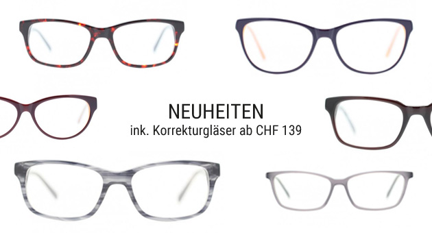 Handgefertigte Kunststoffbrillen inkl. Korrekturgläser ab CHF 139