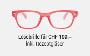 Lesebrillen inkl. superentspiegelten und hartbeschichteten Gläser ab 199.-