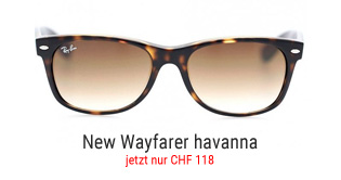 Sonnenbrille Ray-Ban New Wayfarer havanna hellbraun CHF 118